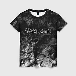 Женская футболка Crystal Castles black graphite