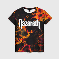 Женская футболка Nazareth red lava