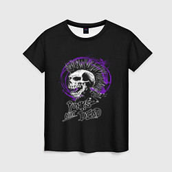 Футболка женская Punk skull rock, цвет: 3D-принт