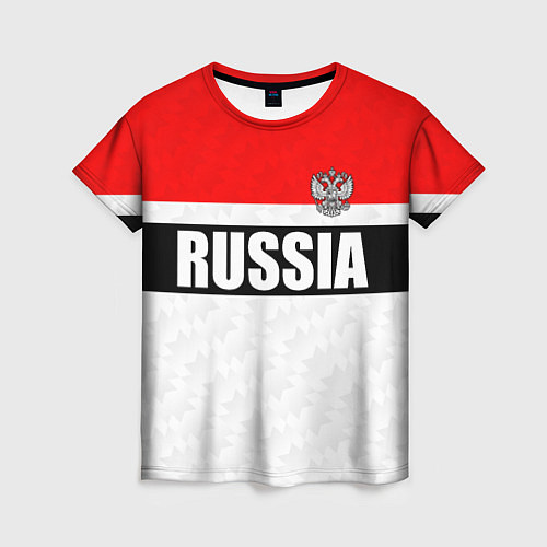 Женская футболка Россия - униформа классическая с гербом / 3D-принт – фото 1
