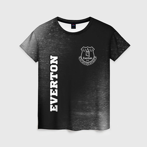 Женская футболка Everton sport на темном фоне вертикально / 3D-принт – фото 1
