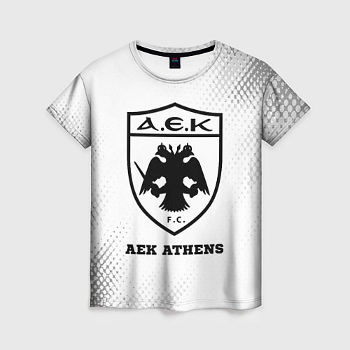 Женская футболка AEK Athens sport на светлом фоне / 3D-принт – фото 1