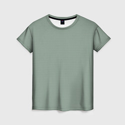 Женская футболка Светлый серо-зелёный текстурированный