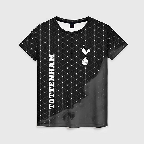 Женская футболка Tottenham sport на темном фоне вертикально / 3D-принт – фото 1