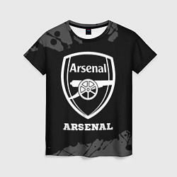 Футболка женская Arsenal sport на темном фоне, цвет: 3D-принт