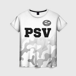 Футболка женская PSV sport на светлом фоне посередине, цвет: 3D-принт