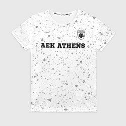 Женская футболка AEK Athens sport на светлом фоне посередине