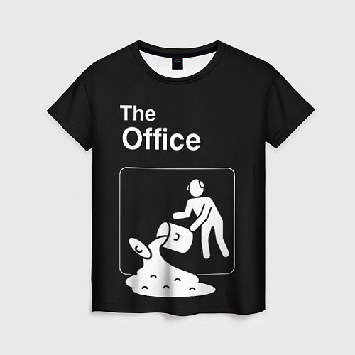 Женская футболка Офис и суп / 3D-принт – фото 1