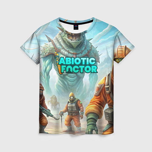 Женская футболка Abiotic Factor монстры снаружи / 3D-принт – фото 1