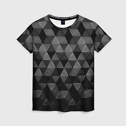 Женская футболка Серые треугольники