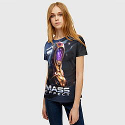Футболка женская Mass Effect Тали Зора, цвет: 3D-принт — фото 2