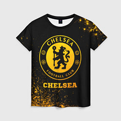 Футболка женская Chelsea - gold gradient, цвет: 3D-принт