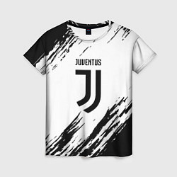 Футболка женская Juventus краски, цвет: 3D-принт