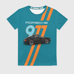 Футболка женская Порше немецкий спорткар, цвет: 3D-принт
