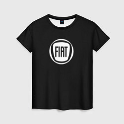 Футболка женская FIAT logo white, цвет: 3D-принт