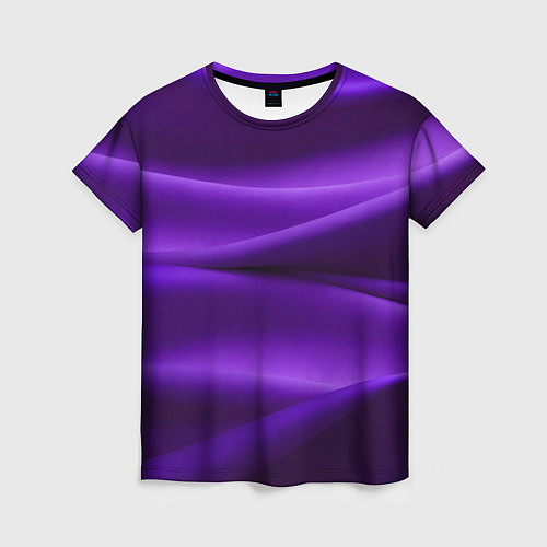 Женская футболка Фиолетовый шелк / 3D-принт – фото 1