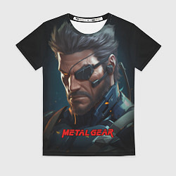 Женская футболка Веном Снейк из игры Metal gear