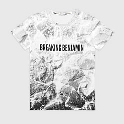 Футболка женская Breaking Benjamin white graphite, цвет: 3D-принт