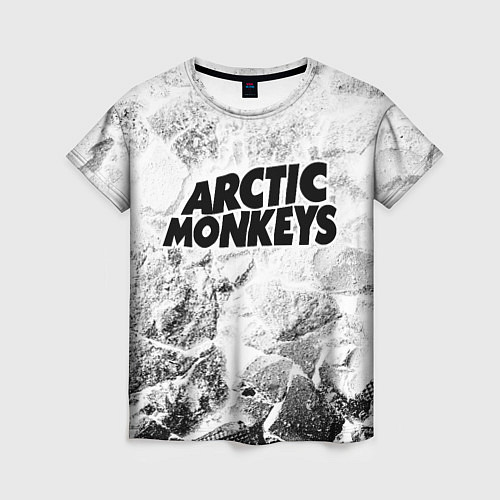 Женская футболка Arctic Monkeys white graphite / 3D-принт – фото 1