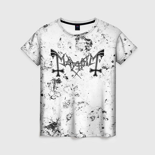 Женская футболка Mayhem dirty ice / 3D-принт – фото 1