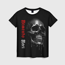 Женская футболка Memento mori - помни о смерти