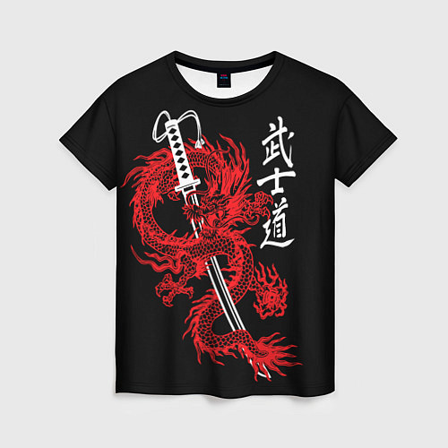 Женская футболка Путь воина - кодекс самурая / 3D-принт – фото 1