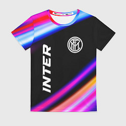 Футболка женская Inter speed game lights, цвет: 3D-принт
