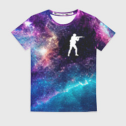 Футболка женская Counter Strike space game, цвет: 3D-принт