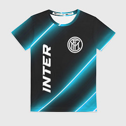 Женская футболка Inter неоновые лампы