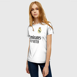 Футболка женская Модрич Реал Мадрид форма 2425, цвет: 3D-принт — фото 2