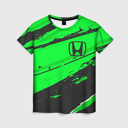 Женская футболка Honda sport green / 3D-принт – фото 1