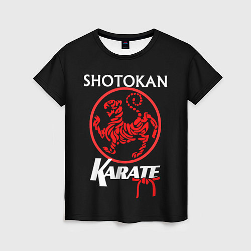 Женская футболка Сётокан - стиль каратэ / 3D-принт – фото 1