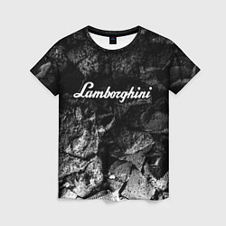 Женская футболка Lamborghini black graphite