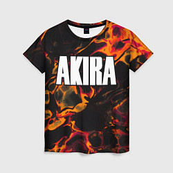 Женская футболка Akira red lava