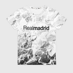 Футболка женская Real Madrid white graphite, цвет: 3D-принт