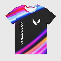 Футболка женская Valorant speed game lights, цвет: 3D-принт