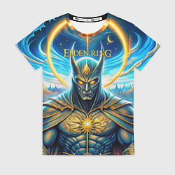 Женская футболка Elden Ring темный рыцарь