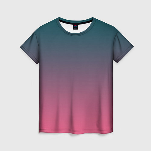 Женская футболка Абстрактный градиент / 3D-принт – фото 1