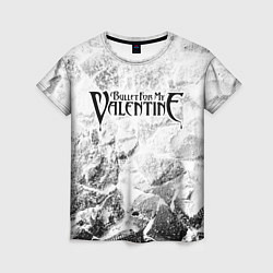 Женская футболка Bullet For My Valentine white graphite