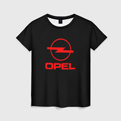 Футболка женская Opel red logo auto, цвет: 3D-принт