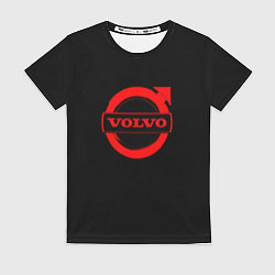 Футболка женская Volvo red logo auto, цвет: 3D-принт