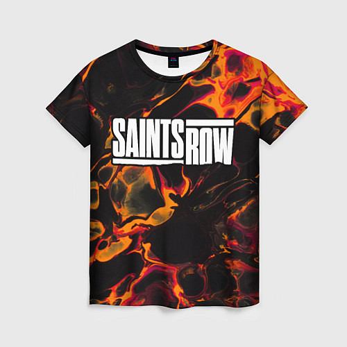 Женская футболка Saints Row red lava / 3D-принт – фото 1