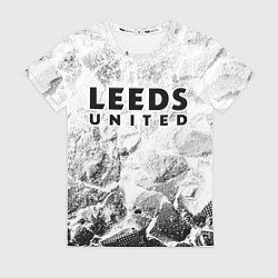Женская футболка Leeds United white graphite