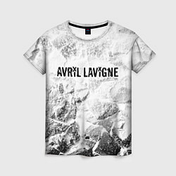 Женская футболка Avril Lavigne white graphite