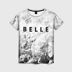 Женская футболка Belle white graphite