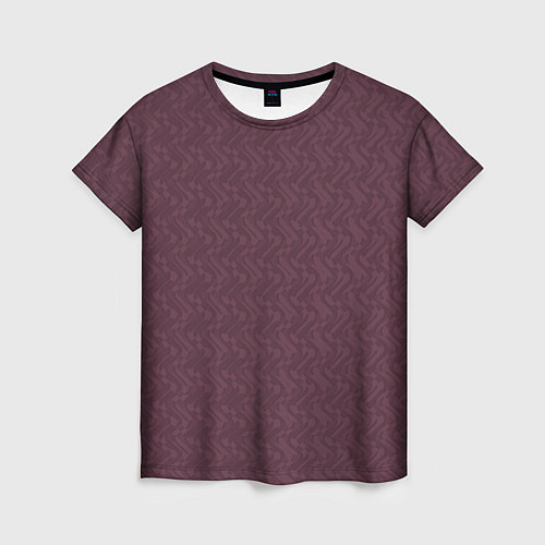 Женская футболка Тёмный красный текстура / 3D-принт – фото 1
