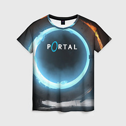 Футболка женская Portal logo game, цвет: 3D-принт