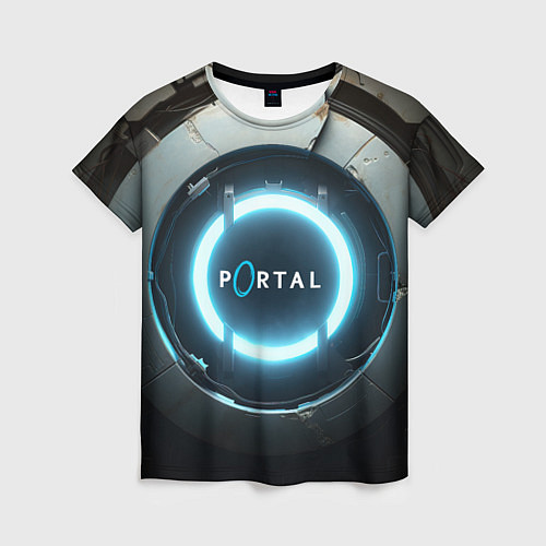 Женская футболка Portal logo game / 3D-принт – фото 1