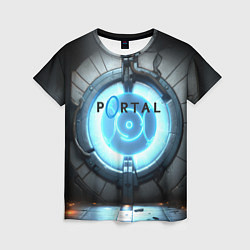 Футболка женская Portal logo game, цвет: 3D-принт