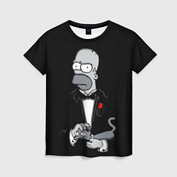 Футболка женская Homer - the godfather, цвет: 3D-принт